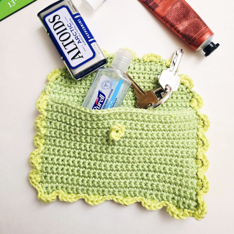 Ruffle Pouch Crochet Pattern