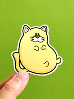 chubby cat vinyl sticker