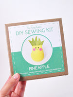 diy sewing kit pineapple