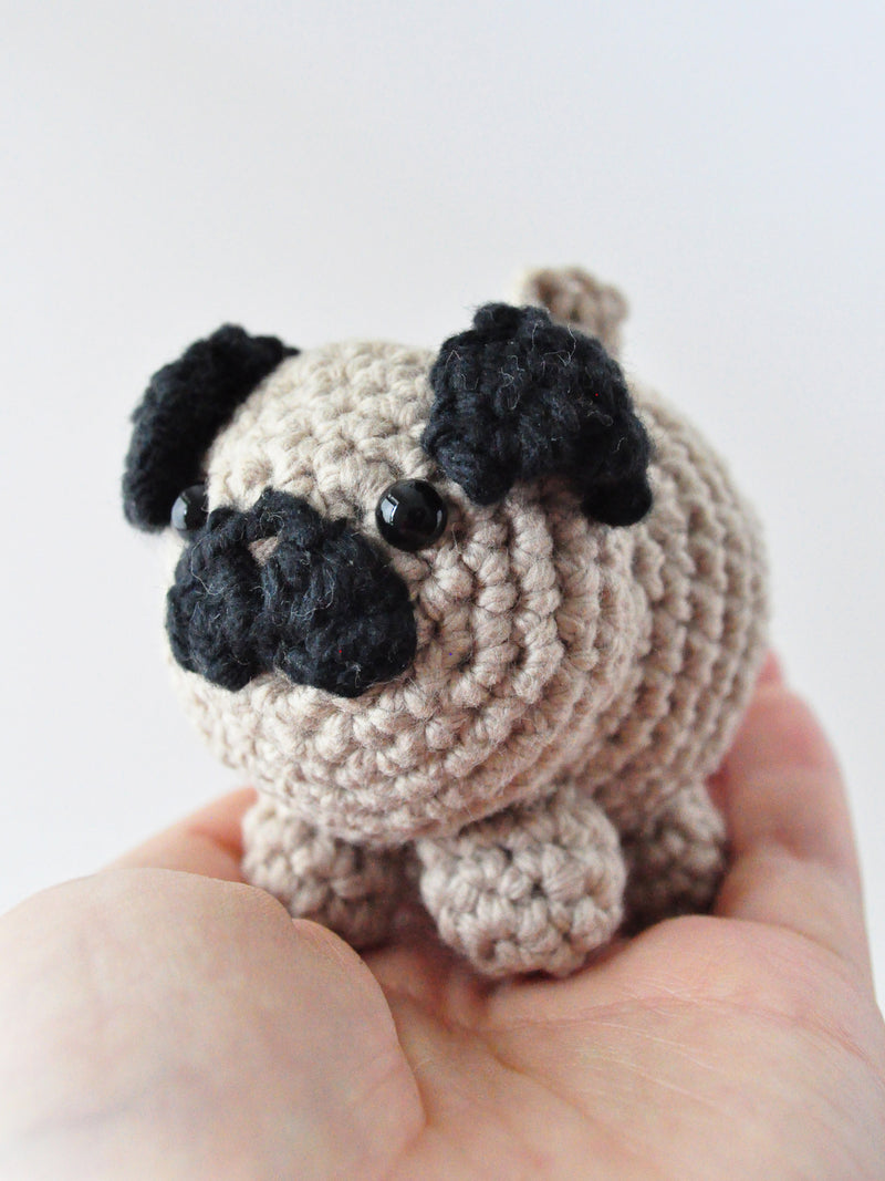Buy DIY Amigurumi Crochet Kit Little Pug / Craft Project Crochet