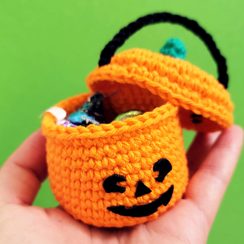 Halloween Boo Bucket Crochet Pattern