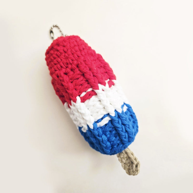 Bomb Pop Keychain Crochet Pattern