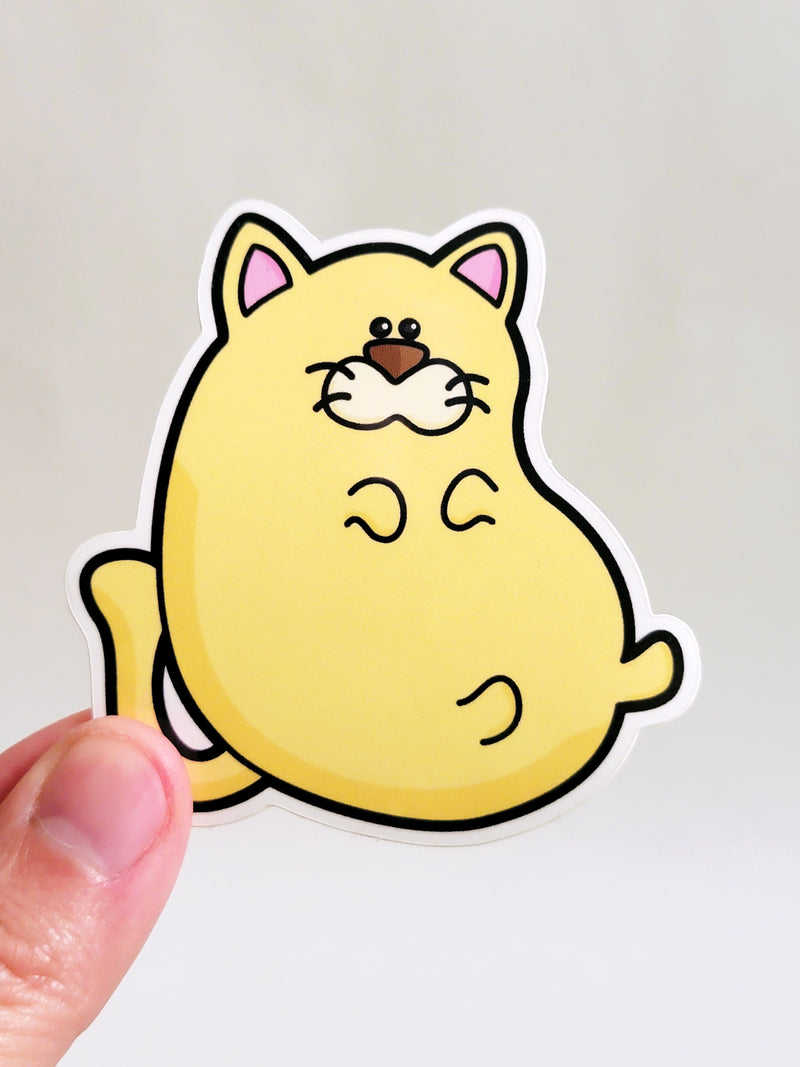 cartoony cat sticker