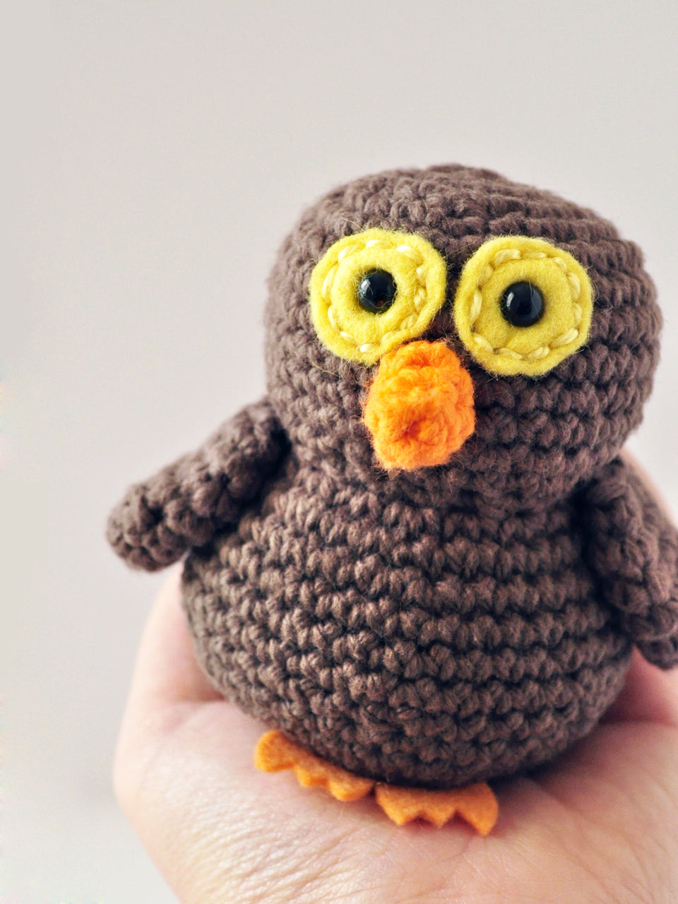 mini owl amigurumi pattern