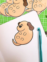 chubby dog sticker