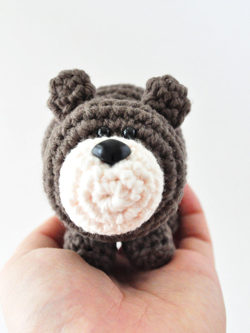 Little brown bear amigurumi kit