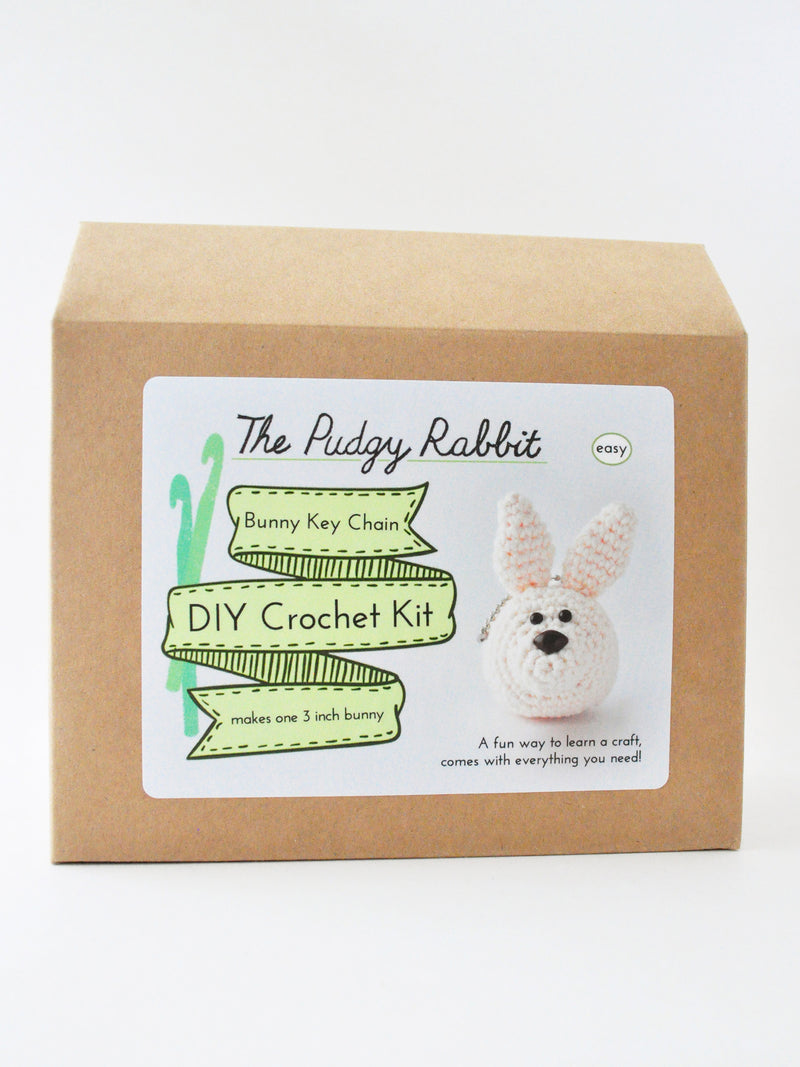 bunny key chain diy crochet kit