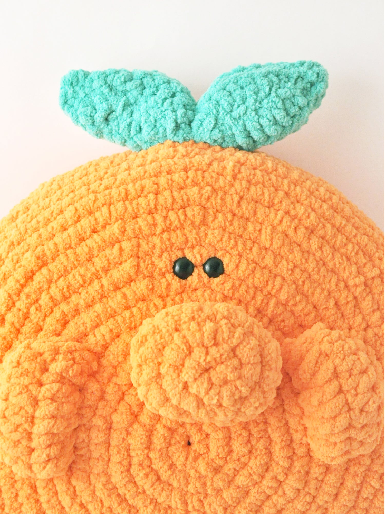 Cheeky Orange Pillow Crochet Pattern