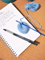 college ruled crochet notebook