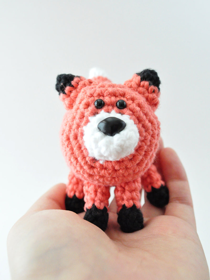 Fox crochet pattern with step by step photos