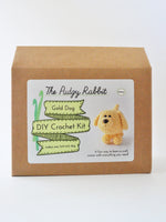 Gold dog diy crochet kit