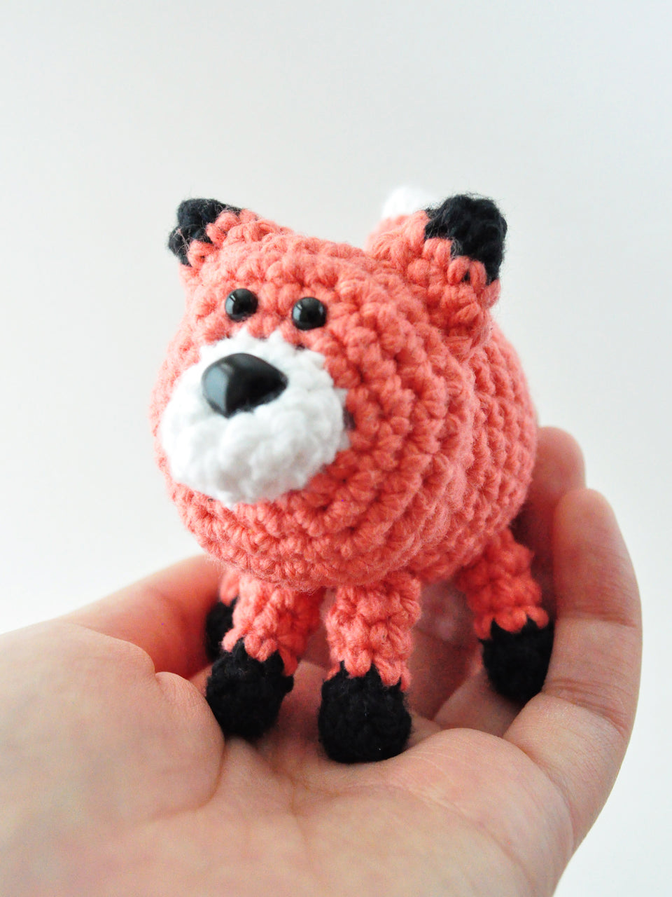 fox amigurumi pattern with step by step photos