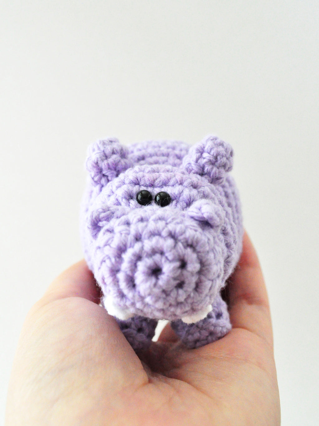 Purple hippo amigurumi pattern
