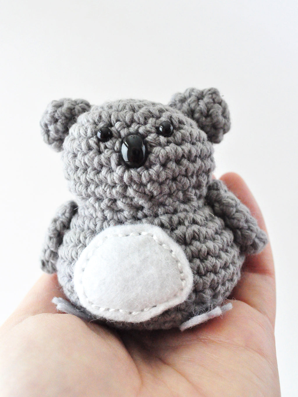 Gray koala crochet pattern