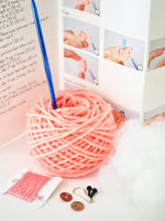 Pig crochet kit with all the supplies included