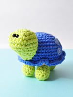 Mini turtle crochet pattern from Happy-Gurumi crochet book