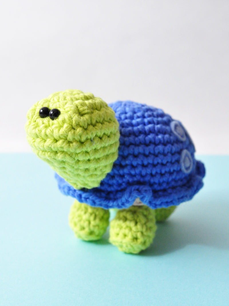 Mini turtle crochet pattern from Happy-Gurumi crochet book