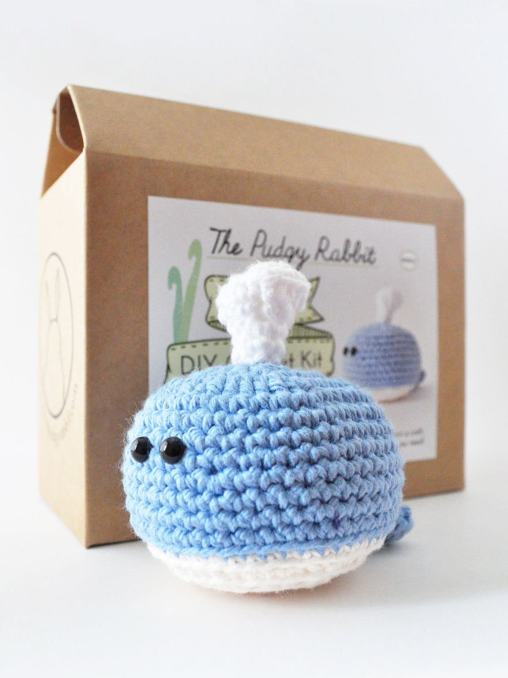 Blue whale DIY crochet kit